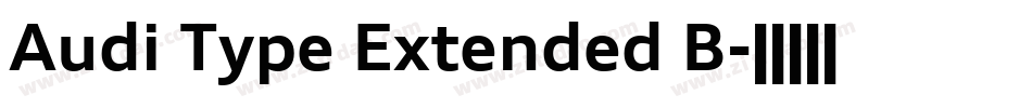 Audi Type Extended B字体转换